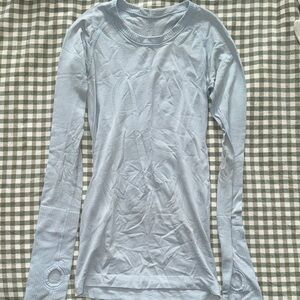 Lululemon Light Blue Women's Long Sleeve Top